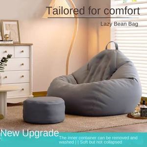 Modern Single Recliner <strong>Bean</strong> <strong>Bag</strong> Sofa Chair Comfortable Fabric <strong>Sitting</strong> Lazy Sofa for Balcony Bedroom Living Room Home Hotel - Product Image 1