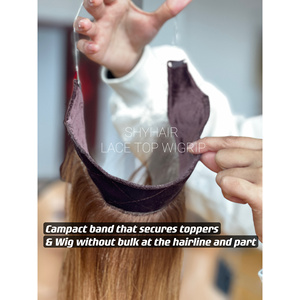 SHY Banda Transparente Corta para Sujetar Pelucas de Encaje, Diseño Compacto Sin Pegamento para Cabello Europeo Virgen, Sin Volumen en la Línea del Cabello/Niebla. - Product Image 3