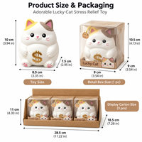 Groothandel Jumbo Cookie Kat Spook Eend Pinguïn Squishy Speelgoed TPR Zacht Knijpbaar Draagbaar Fruit Zintuiglijk Fidget Stress Verlichtend Cadeau