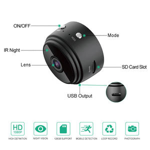 Caméra A9 hd Batd <span class=keywords><strong>sans</strong></span> <span class=keywords><strong>fil</strong></span> 1080P, mini caméra magnétique Wifi pour la maison avec application, caméra de sécurité CCTV, micro caméra de <span class=keywords><strong>surveillance</strong></span>, petite caméra - Product Image 2