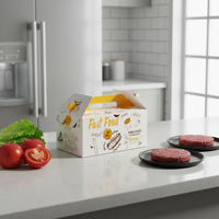 Boîte à emporter pour poulet frit, boîte à hamburger jetable, emballage pour restauration rapide, conteneur alimentaire à emporter