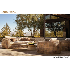 Muebles de Patio Modernos y Elegantes de Mimbre Sintético con Madera Natural de Alta Gama para Hoteles y Villas CYL-2024CYL-196 - Product Image 3