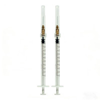 Seringue hypodermique jetable stérile en plastique avec embout Luer Lock et Luer Slip, avec aiguilles, 1 ml, 5 ml, 10 ml, 20 ml, pour usage vétérinaire