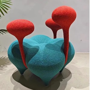 Nuevo Sofá Mini de Lujo Ligero con Forma Creativa, Diseño de Doble Capullo de Flor, Estilo Único, para Balcón - Product Image 1