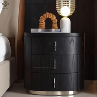 Lit double de luxe moderne pour chambre principale, en cuir italien haut de gamme, minimaliste, en bois massif, avec panneaux en contreplaqué, fabriqué en Chine