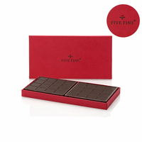 Boîte cadeau de chocolat de luxe personnalisée, boîte de chocolat en papier bleu spécial, couvercle et base, boîte cadeau de chocolat de Noël