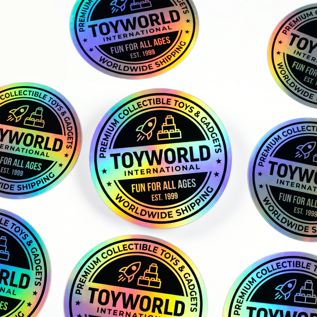 Durable Adhesive Custom Hologram 3D Logo Sticker Waterproof Vinyl Transfer Packaging Labels Holographic UV Stickers Gift Craft