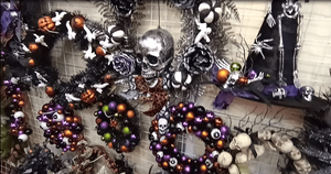 Decorazione Fai-da-Te Senmasine per <span class=keywords><strong>Halloween</strong></span>, Fiocchi a Forma di <span class=keywords><strong>Zucca</strong></span> Multicolore Fatti a Mano per Porta d'Ingresso, Interni ed Esterni, 20/22/24/26 Pollici - Product Image 5