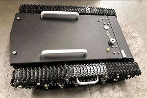 Chasis de tanque de Robot de Metal <span class=keywords><strong>RC</strong></span>, <span class=keywords><strong>mini</strong></span> Vehículo de orugas con pista de plástico, 2 motores para plataforma de Robot, <span class=keywords><strong>RC</strong></span> - Product Image 4