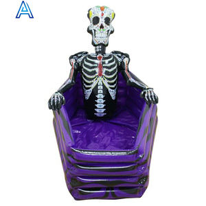 Halloween horrible OEM personnaliser crâne cercueil forme bière cola boissons glacière pour fête pliant portable refroidisseur seau - Product Image 3