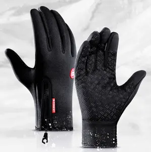 Best Quality outdoor waterproof touch screen gloves silicone anti skid sports gloves for cycling