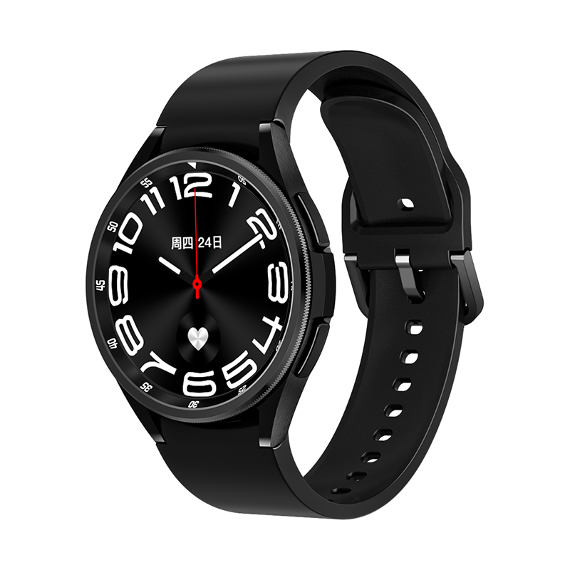 Black Silicone Strap