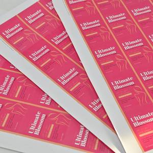 Etiquetas Adhesivas de Vinilo Holográficas Personalizadas con Logotipo, Resistentes al Agua, Ecológicas, <span class=keywords><strong>para</strong></span> Envases de Cosméticos - Product Image 4