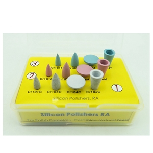 Kit de fresas de pulido dental para pulidores de silicona RA de dientes naturales de porcelana - Product Image 1