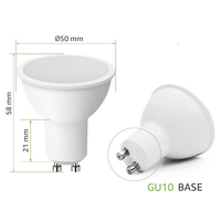 Ampoule LED GU10 1600K 625~630/660/670 nm Rouge Spectre Complet Couleur Éclairage Sain Ampoules LED