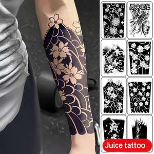 <span class=keywords><strong>Tatuaje</strong></span> Temporal de Hierbas con Diseño de Flor <span class=keywords><strong>Grande</strong></span>, Estilo Ins, Degradado, No Reflectante, Ecológico, No Tóxico, para Hombres y Mujeres - Product Image 1