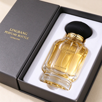 Flacons de parfum vaporisateurs personnalisables de haute qualité, 50 ml et 100 ml, avec bouchons et boîtes d'emballage, très demandés.