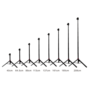 Support de téléphone compact à ouverture automatique, conception monobloc, perche à <span class=keywords><strong>selfie</strong></span> pliable en alliage d'aluminium, support automatique, trépied de 69 pouces - Product Image 2