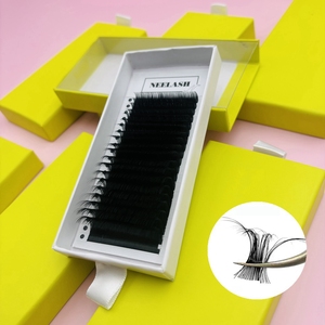 Extensions de cils en gros, haute qualité, super foncées, douces, 25 mm, extensions de cils volumineuses, plateau d'extensions de cils individuelles personnalisées - Product Image 2