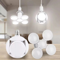 FOCO LED 40W Lámpara de UFO de Fútbol Plegado, Foco de 360 Grados E27, Bombilla Plegable con Chip LED B22, Lamparas para Hoteles