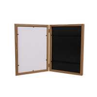 Cadre photo en chêne grainé pour enfants, idéal pour la collection de travaux d'art et la solution d'emballage des peintures.