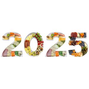 Tarjeta de Año Nuevo y Graduación de Papel Maché Rellenable con Diseño de Dulces y Número 2025 - Product Image 2