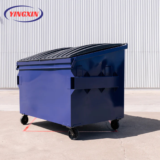 ODM Plastic Load Container Mobile Forklift Garbage Waste Industrial Skip Bin Front Lift Dumpster