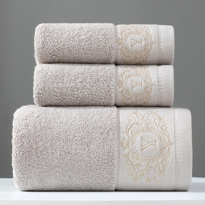 Juego de <span class=keywords><strong>Toallas</strong></span> de <span class=keywords><strong>Baño</strong></span> de Algodón 100% con Logotipo Personalizado, <span class=keywords><strong>Toallas</strong></span> de <span class=keywords><strong>Baño</strong></span> de Lujo Grandes, Suaves y Absorbentes, de Satén Dorado Dobby, para <span class=keywords><strong>Baño</strong></span> y Hotel - Product Image 1