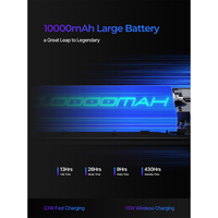 Smartphone robuste Phonemax M10 6,23 pouces, batterie de grande capacité 10000 mAh, écran LCD, prise en charge GSM CDMA, charge rapide 33W, téléphone robuste