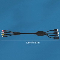 RGB RGBS Kabel für Nintendo N64 64 SNES NGC Videokonsolen CRT Monitor Sync Video-Audio-Kabel für Bitfunx Composite Wire AV Line