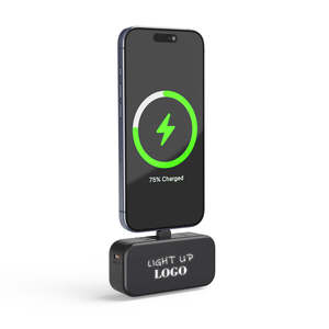 <span class=keywords><strong>Batterie</strong></span> externe portable avec câble intégré, mini-<span class=keywords><strong>batterie</strong></span> de <span class=keywords><strong>secours</strong></span>, type-C pour interfaces, sortie 10W, design ultra fin - Product Image 2