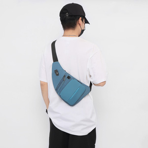 Custom Man <b>Purse</b> <b>Small</b> Shoulder Bag Durable Waterproof Slim Chest Backpack for Travel Hiking Camping - Product Image 6