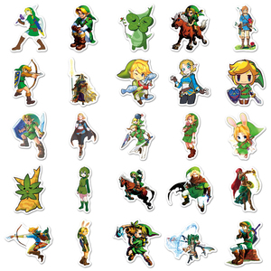 50 autocollants en vinyle découpés sur mesure en usine |   Autocollants de personnages de jeux de haute qualité et exquis pour ordinateurs portables et bouteilles d'eau - Product Image 3