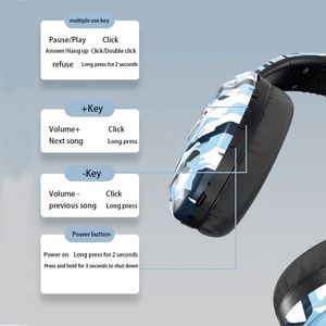 Gran oferta, auriculares inalámbricos para jugadores de música mejorados con dientes azules, auriculares sobre la oreja, auriculares plegables recargables con reducción ANC - Product Image 4