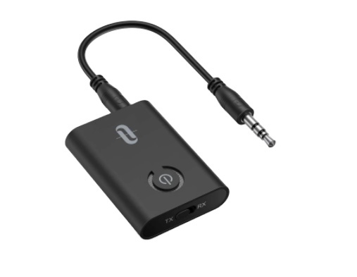BT5.0 Transmitter Receiver Wireless Audio Adapter 2 in 1 A2DP 3.5mm Jack Aux BT Adapter for PC TV Headphone Car AUDIO