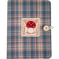 Carnet en tissu LABON à carreaux et patchwork, rechargeable, brodé, couverture en tissu, agenda de voyage, format A5 A6, cadeau pour elle