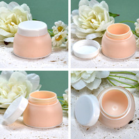 Emballages cosmétiques en plastique pour usine, pots de 50 ml, logo personnalisé, pot cosmétique rechargeable à large ouverture pour crème pour le visage, gommage, lotion, baume
