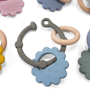 2026 Neuerscheinung Bebe Weicher <span class=keywords><strong>Baby</strong></span>-Beißring Spielzeug BPA-frei Lebensmittelechtes Silikon Weicher Beruhigender Kauartikel für Säuglinge Sensorisches Training - Product Image 5