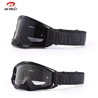 Jiepolly OEM Personnalisation Logo Dirt Bike Moto Sports Lunettes Motocross Lunettes Sans Cadre Racing Mx Personnalisé Moto Lune