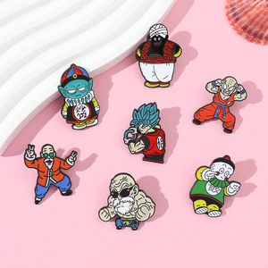 100 Estilos DRAGON BALL Son Goku <span class=keywords><strong>Vegeta</strong></span> Shenron Trunks Broli Colgante DIY Pin Insignia Artesanía de Metal Joyería de Solapa Broche de Aleación Anime - Product Image 2
