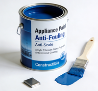 Pintura para Electrodomésticos de Fácil Aplicación, Antiincrustante, Antiescalante, Revestimiento Acrílico de Nano-Polímero de Titanio Anticorrosivo