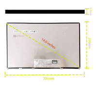 Monitor LED IPS AUO B140UAN02.5 - Relación de Aspecto 16:10, Brillo de 500 cd/m², 100% SRGB para Uso en Portátiles Empresariales