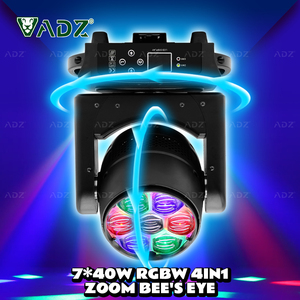 Adz Mini 740 7x40w RGBW Led zoom di chuyển đầu ánh sáng sân khấu Bee Eye thiết kế CTO màu bên đám cưới Câu lạc bộ sự kiện DMX - Product Image 2