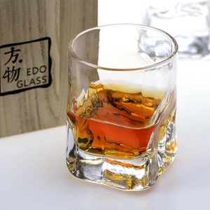 Bicchiere da Whisky Quadrato con Fondo Spesso in Stile Giapponese, Coppa Irregolare Artistica in Cristallo Edo, Calici per XO e Brandy, Regali Aziendali, Bicchiere Dritto per Cocktail - Product Image 6