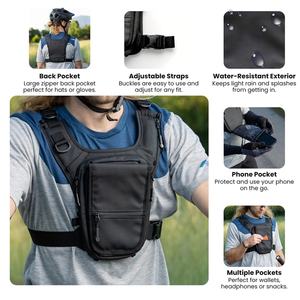 กระเป๋าคาดอกสำหรับเล่นกีฬา ผู้ชาย ผู้หญิง กันน้ำ น้ำหนักเบา กระเป๋าคาดหน้าอกสำหรับวิ่ง พร้อมช่องใส่โทรศัพท์ในตัว สำหรับออกกำลังกาย ปั่นจักรยาน - Product Image 2