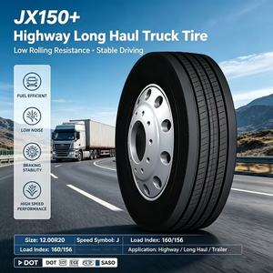Neumáticos Radiales <span class=keywords><strong>JX150</strong></span>+ para Camiones y Autobuses de Carretera, Resistentes al Desgaste, Bajo Ruido, Alta Velocidad, para Eje de Dirección, para Larga Distancia - Product Image 1