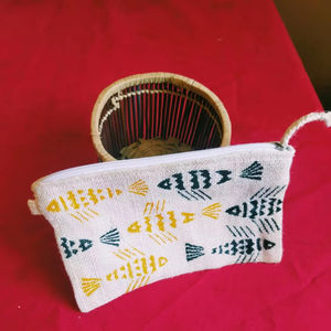 Sac quotidien 100% raphia, simplicité urbaine, imprimé floral, poche intérieure, fermeture en tissu, doublure en coton - Product Image 1