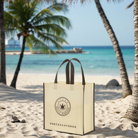 Sac de shopping en tissu non tissé écologique et recyclable personnalisé avec fermeture à bouton et design tendance
