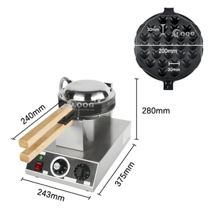 Nuevo restaurante de diseño de Guangzhou Mejor máquina de <span class=keywords><strong>gofres</strong></span> de burbujas antiadherente en forma de corazón / fabricante de g - Product Image 2