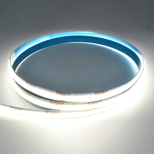 High Density Epistar COB LED Strip DC24V 560PCS/M 10W/M IP20 Indoor Lighting Dotless CRI90 6500K/2700K Factory